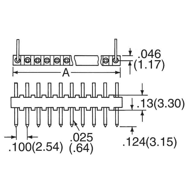 22052081 Molex  Embases à broches mâles